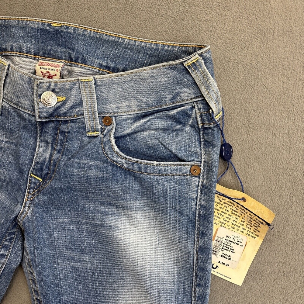 Vintage True Religion 'Joey' Miss Groovy Hippie Flare Jeans Women Size 30 USA - Picture 9 of 14
